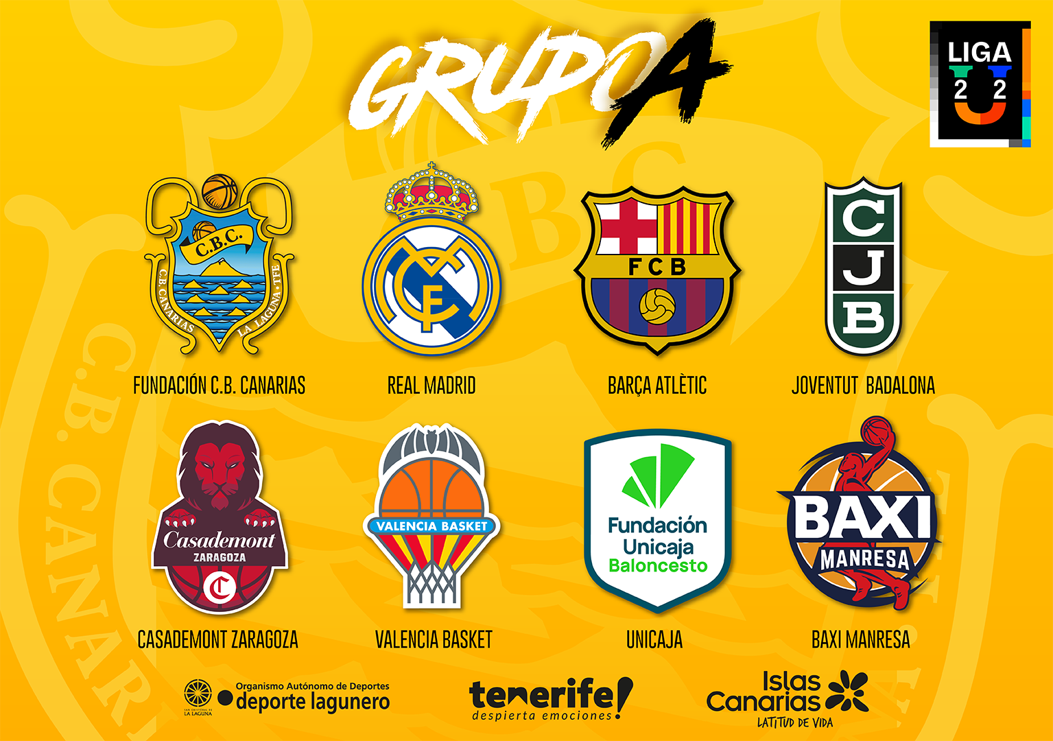 El Fundación CB Canarias competirá en el Grupo ‘A’ de la Liga U