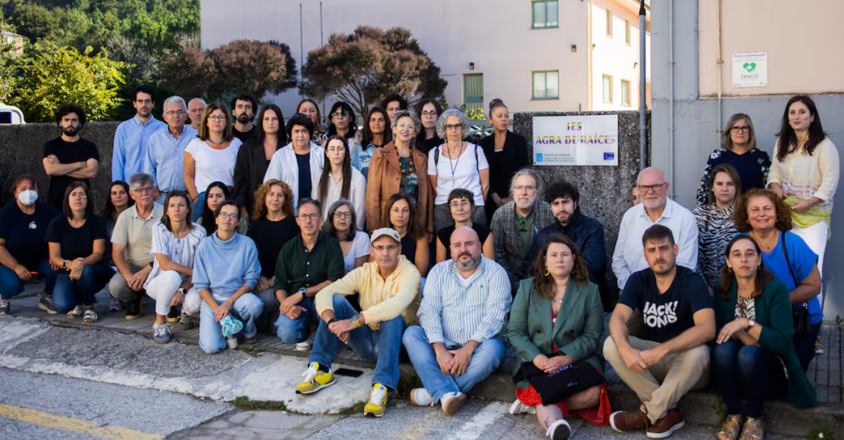 Profesorado del Instituto público Agra de Raíces, en Acoruña